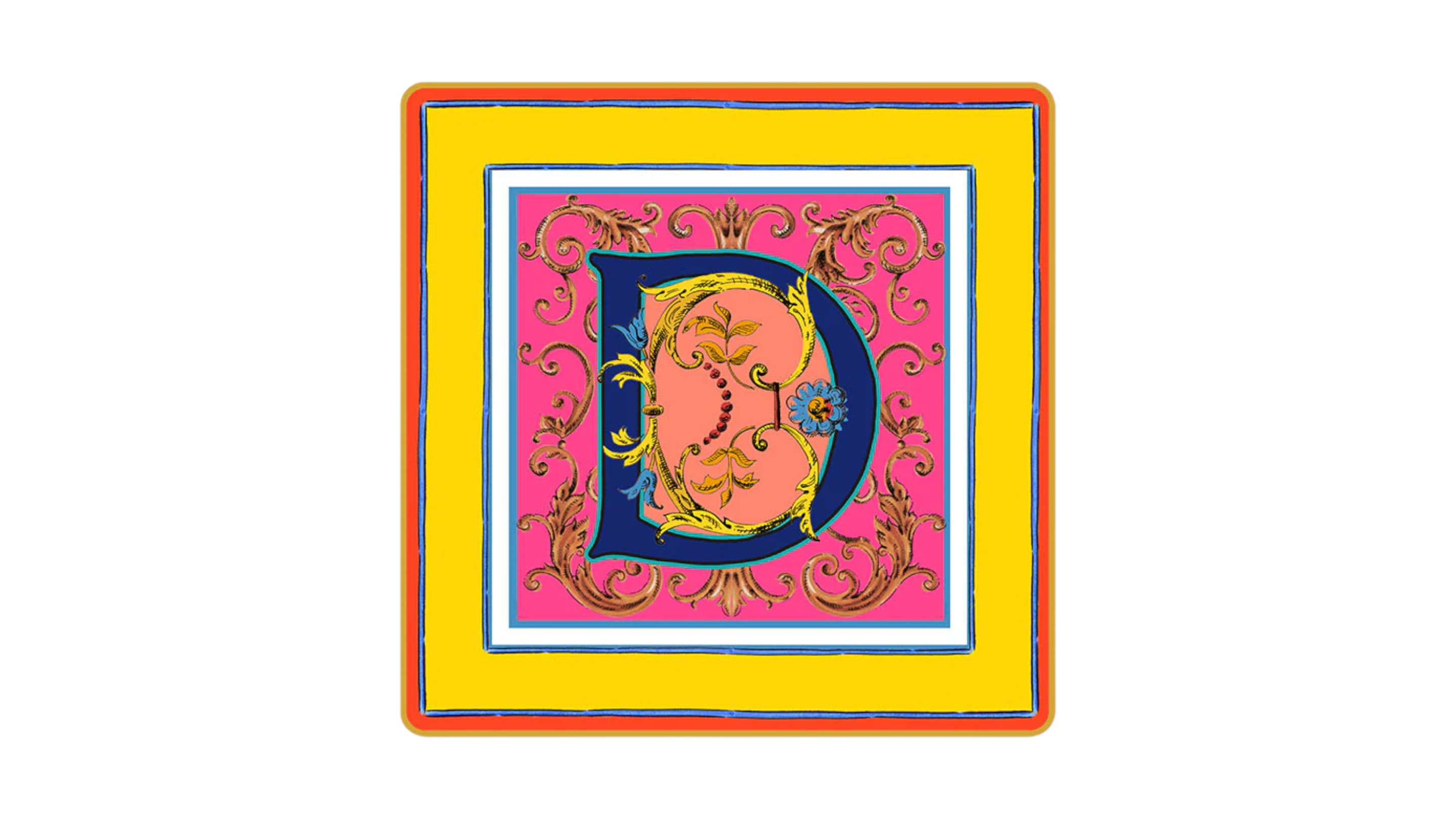 Baci Milano Ortigia Plate Emptier Letter D