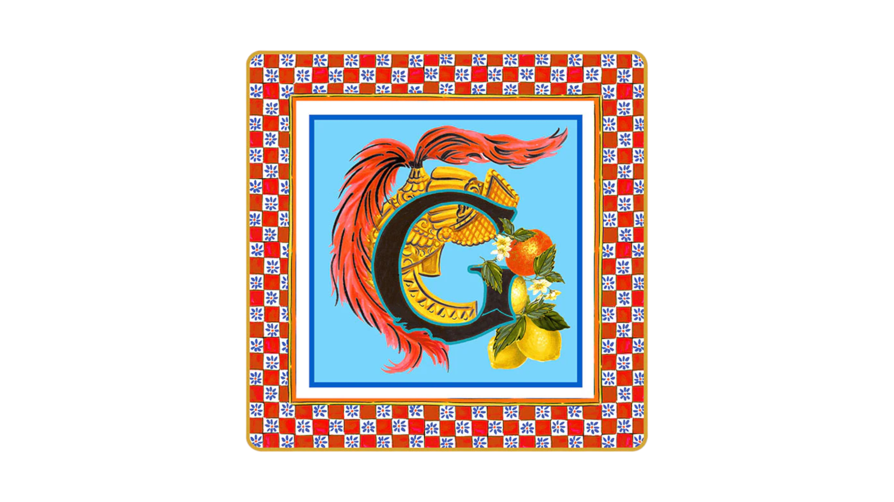 Baci Milano Ortigia Plate Emptier Letter G