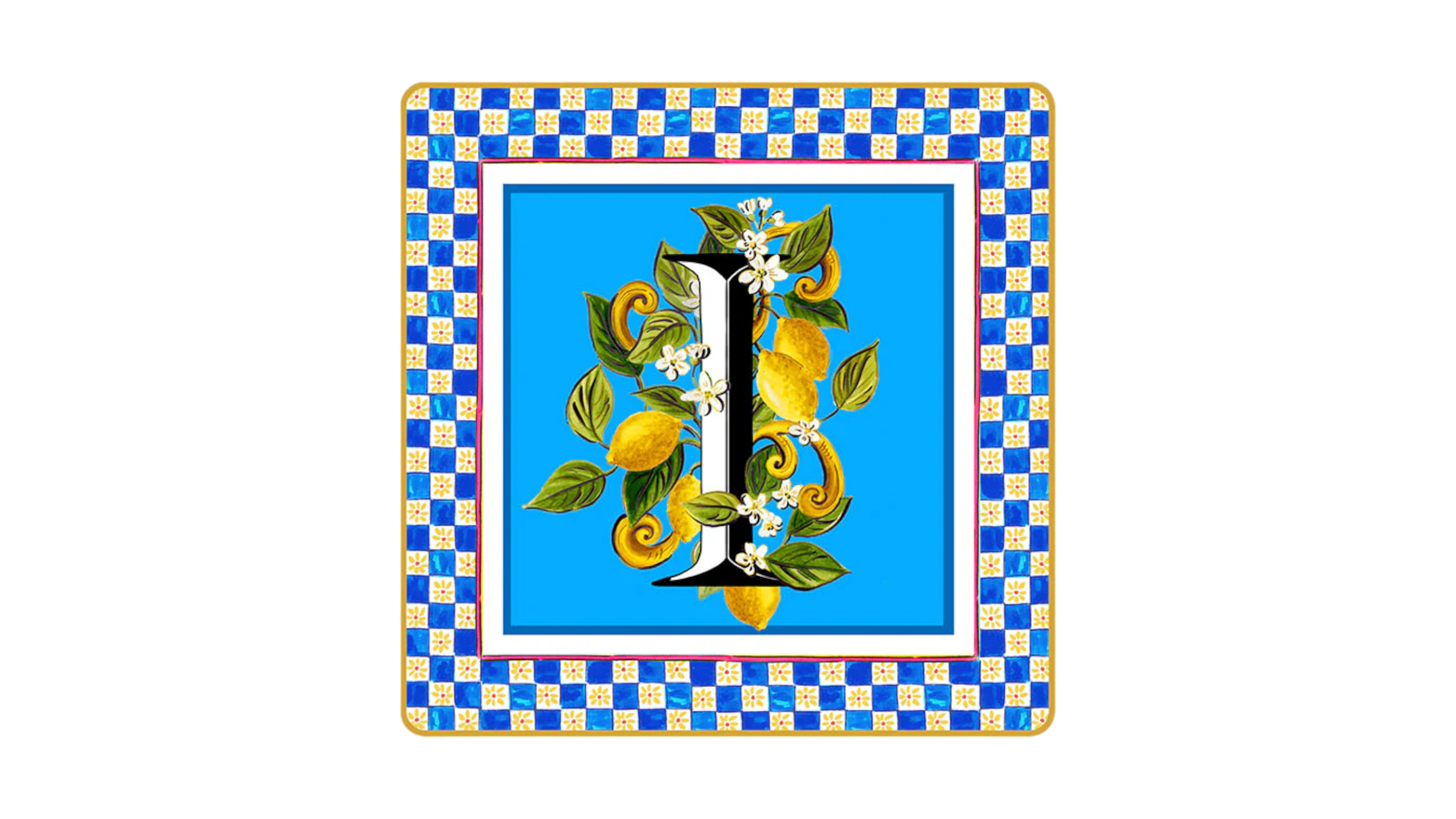 Baci Milano Ortigia Plate Emptier Letter I