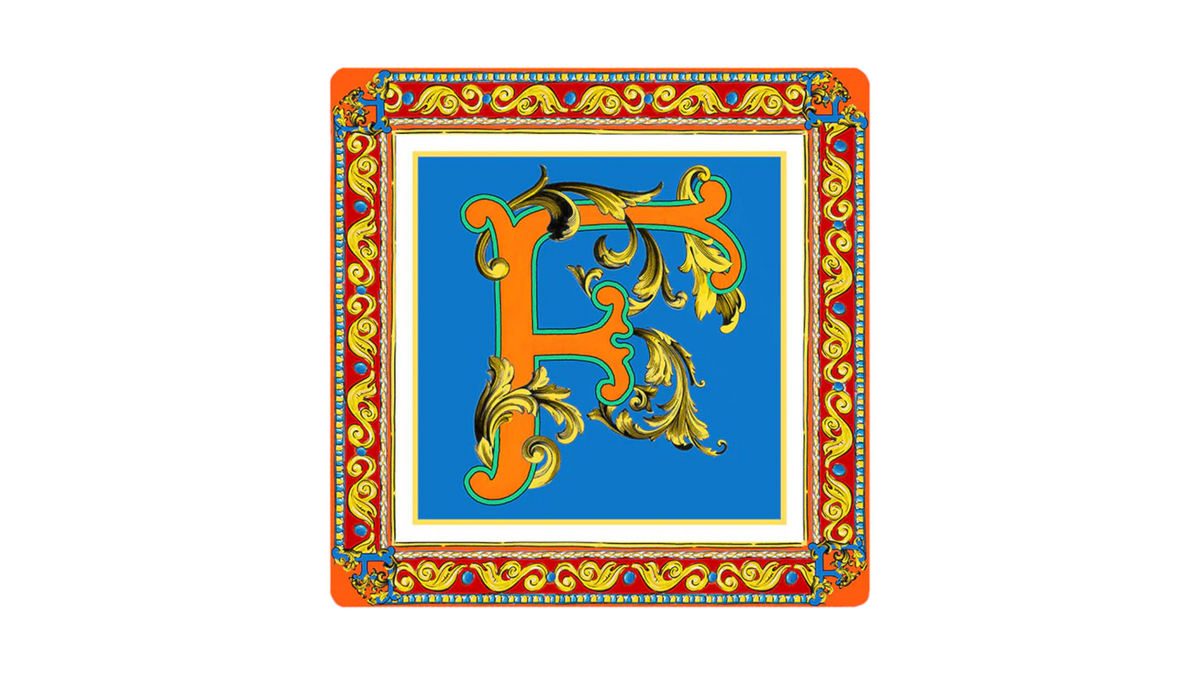 Baci Milano Ortigia Plate Emptier Letter F