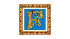 Baci Milano Ortigia Plate Emptier Letter F