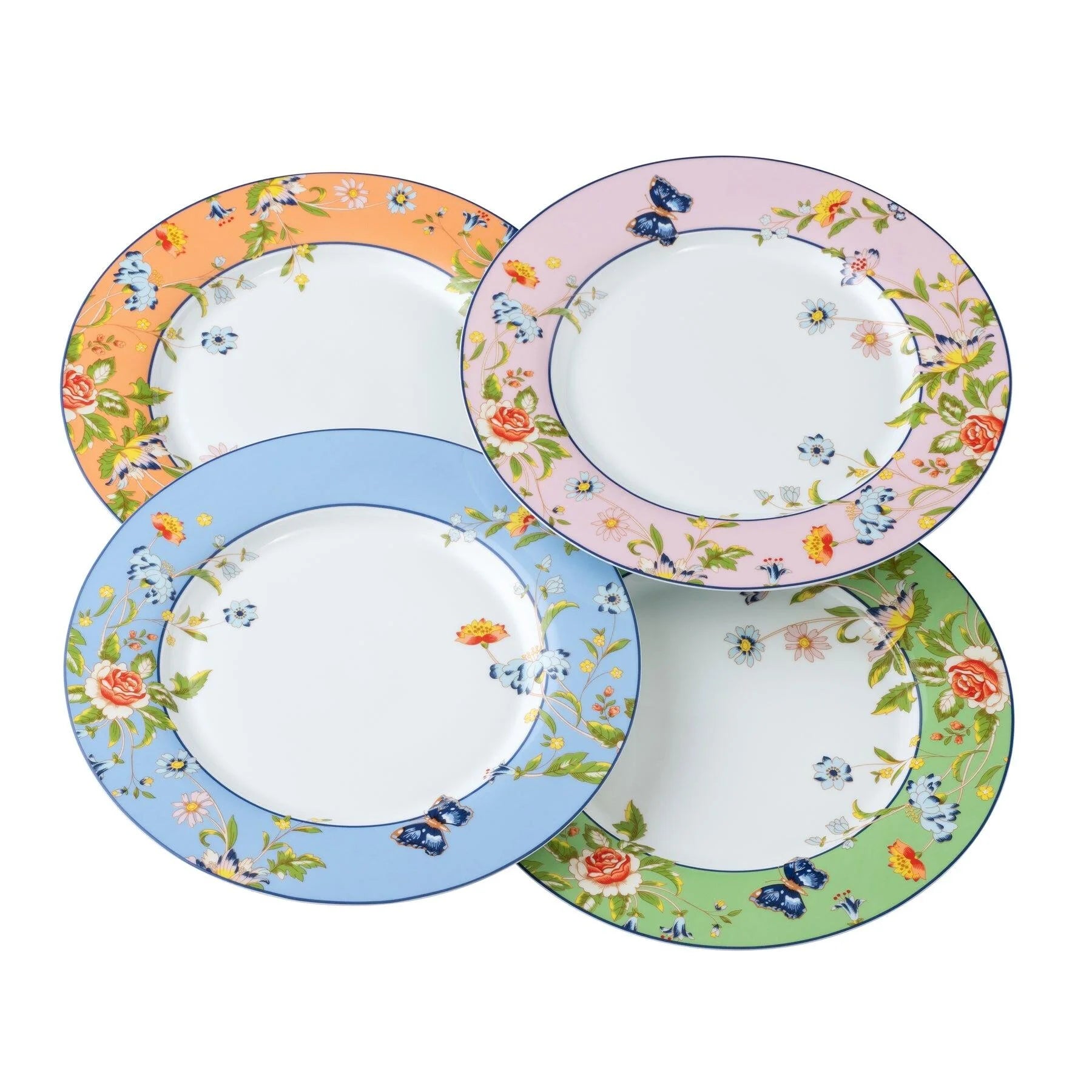 Aynsley Cottage Garden Tea Plates x4