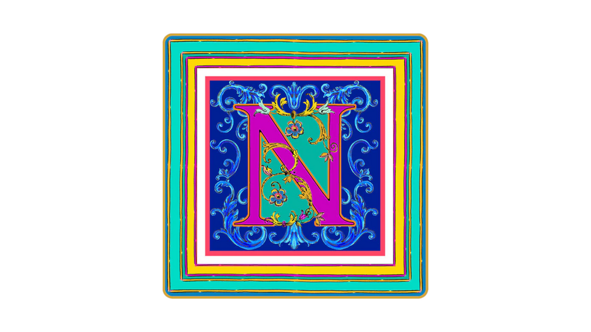 Baci Milano Ortigia Plate Emptier Letter N