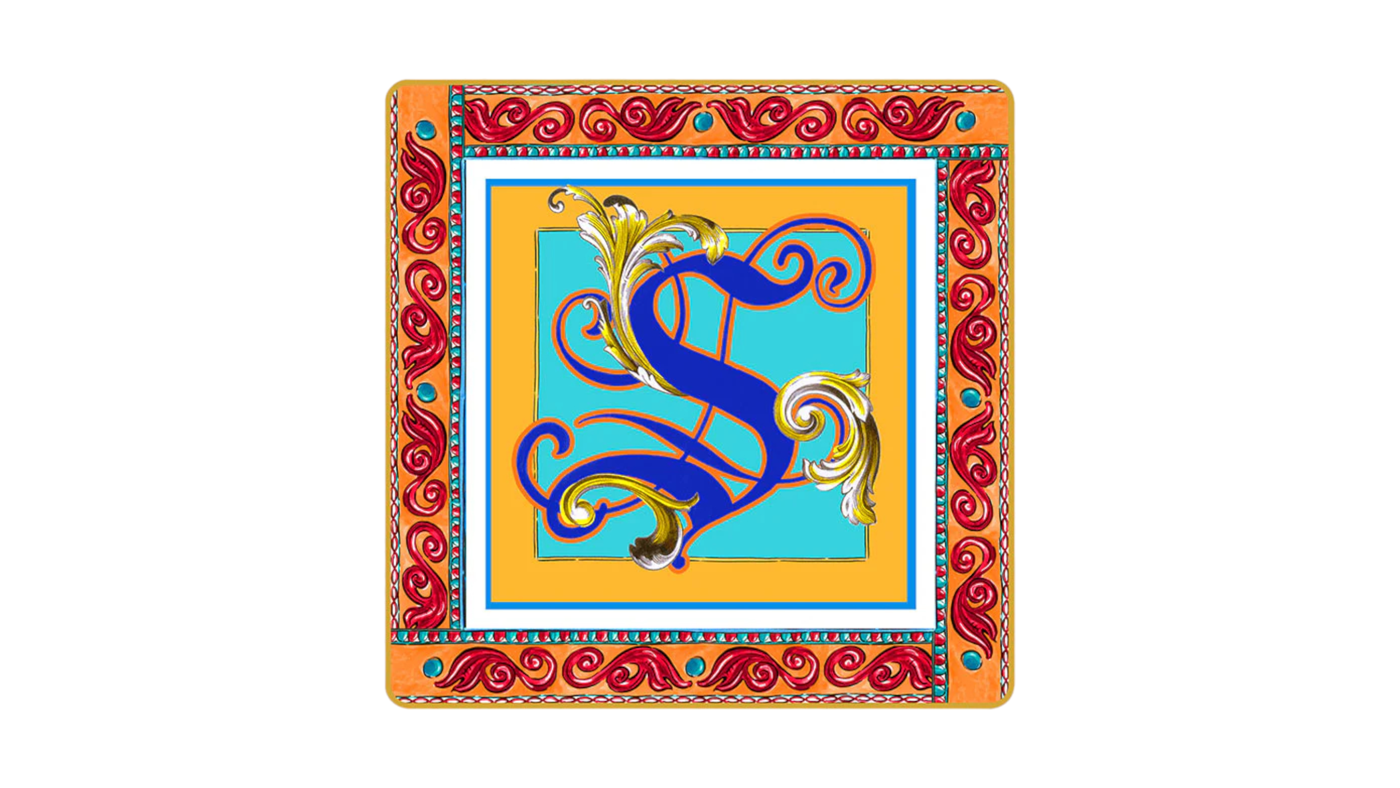 Baci Milano Ortigia Plate Emptier Letter S
