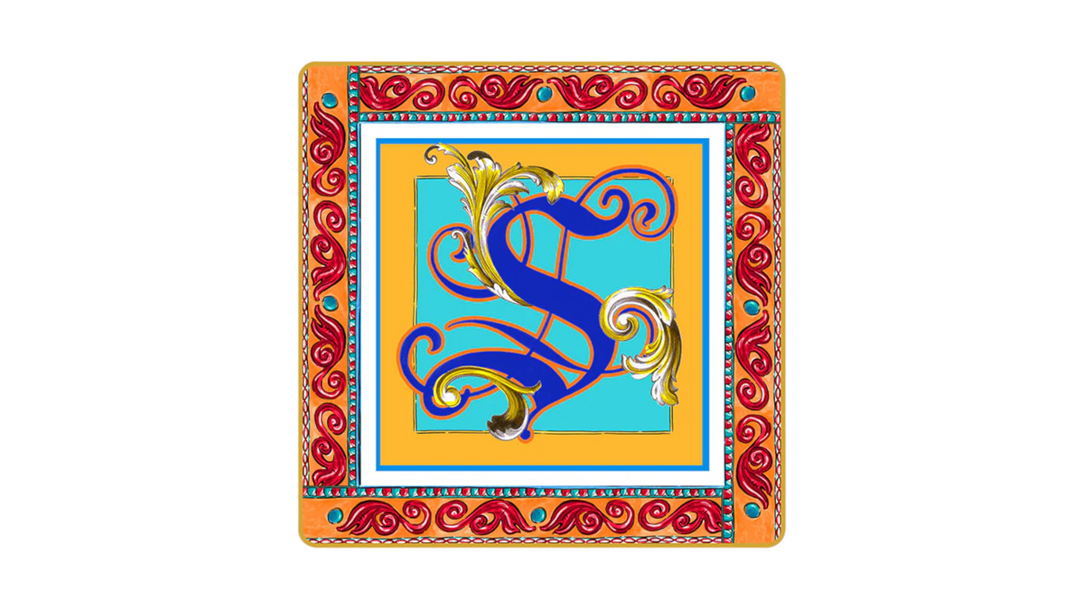 Baci Milano Ortigia Plate Emptier Letter S
