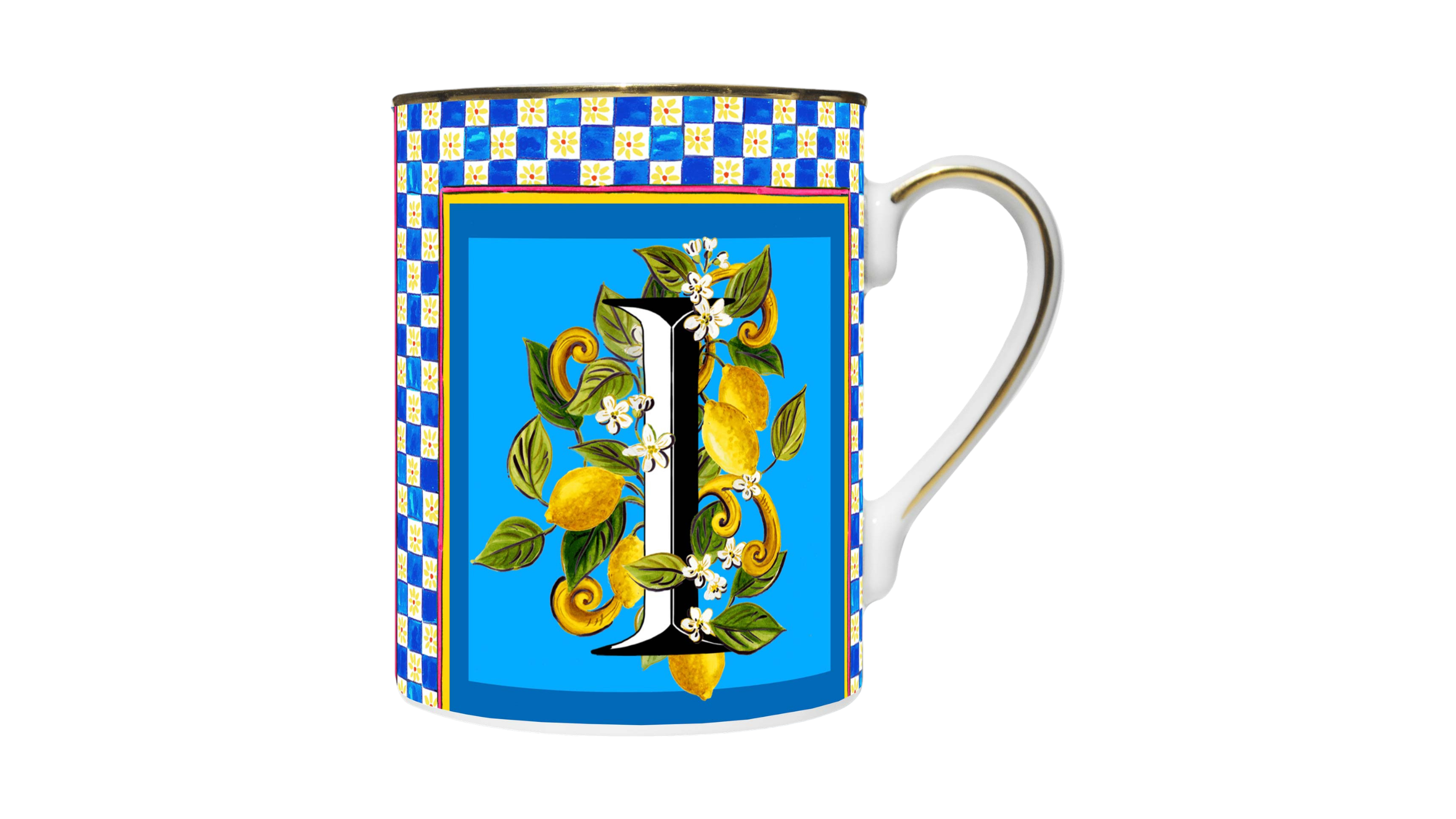Baci Milano Ortigia Mug with Letter I