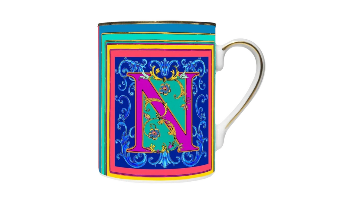 Baci Milano Ortigia Mug with Letter N