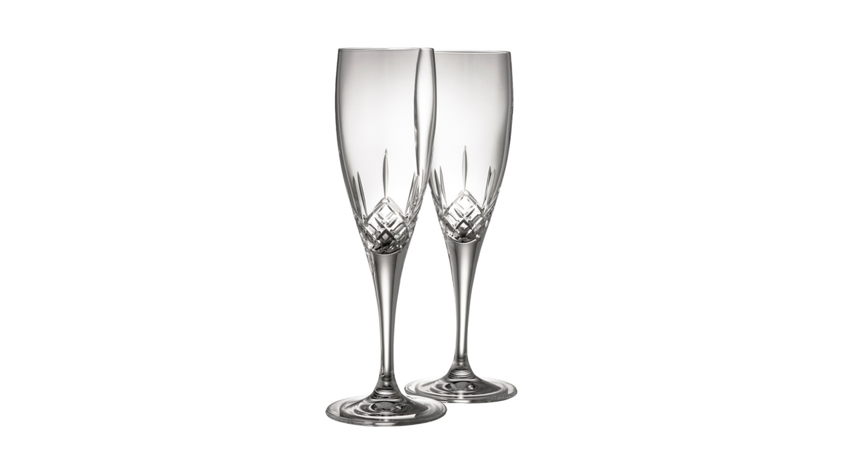 Galway Crystal Longford Flutes, X 2