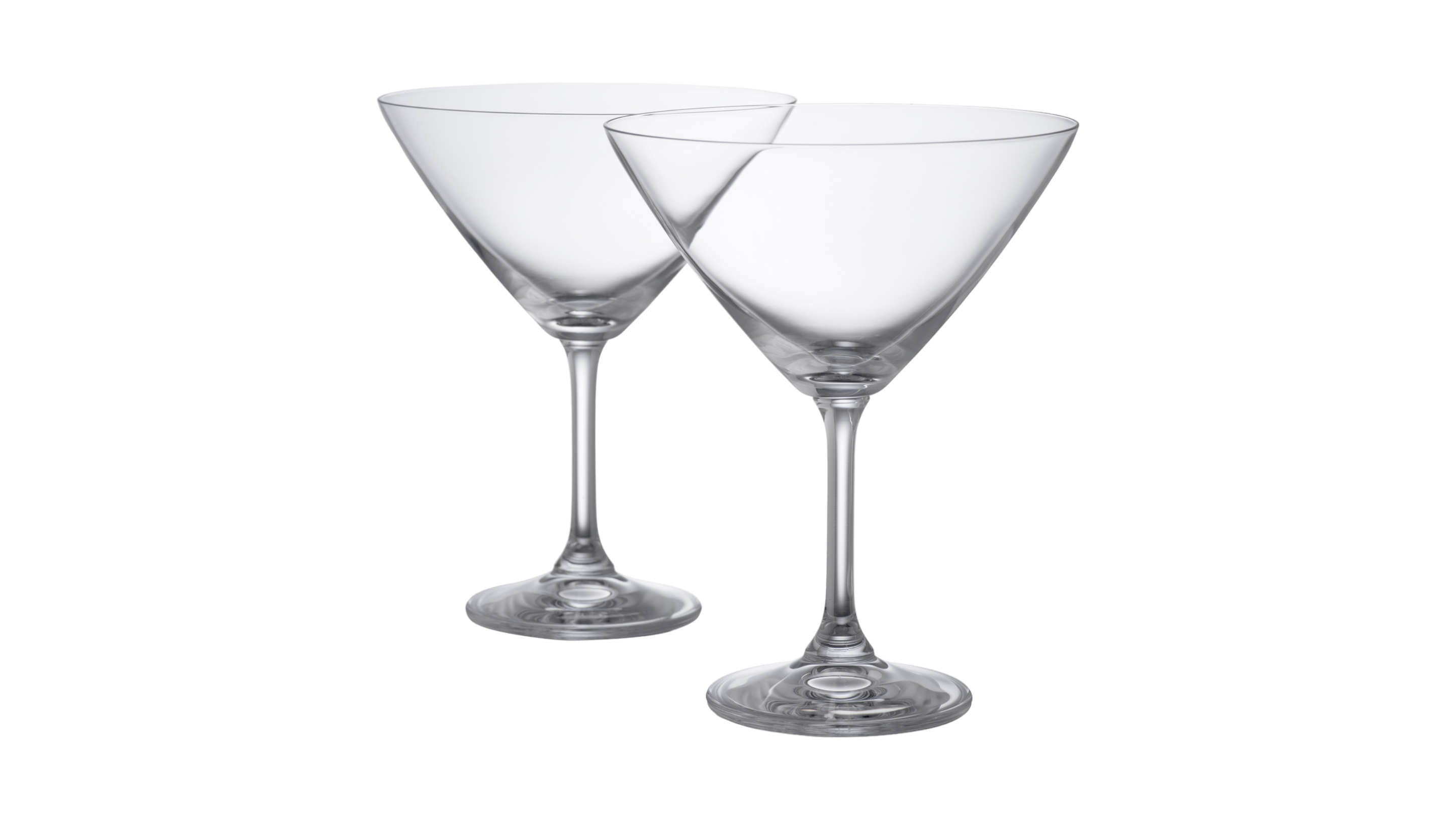 Galway Crystal Elegance Martini Cocktail Pair