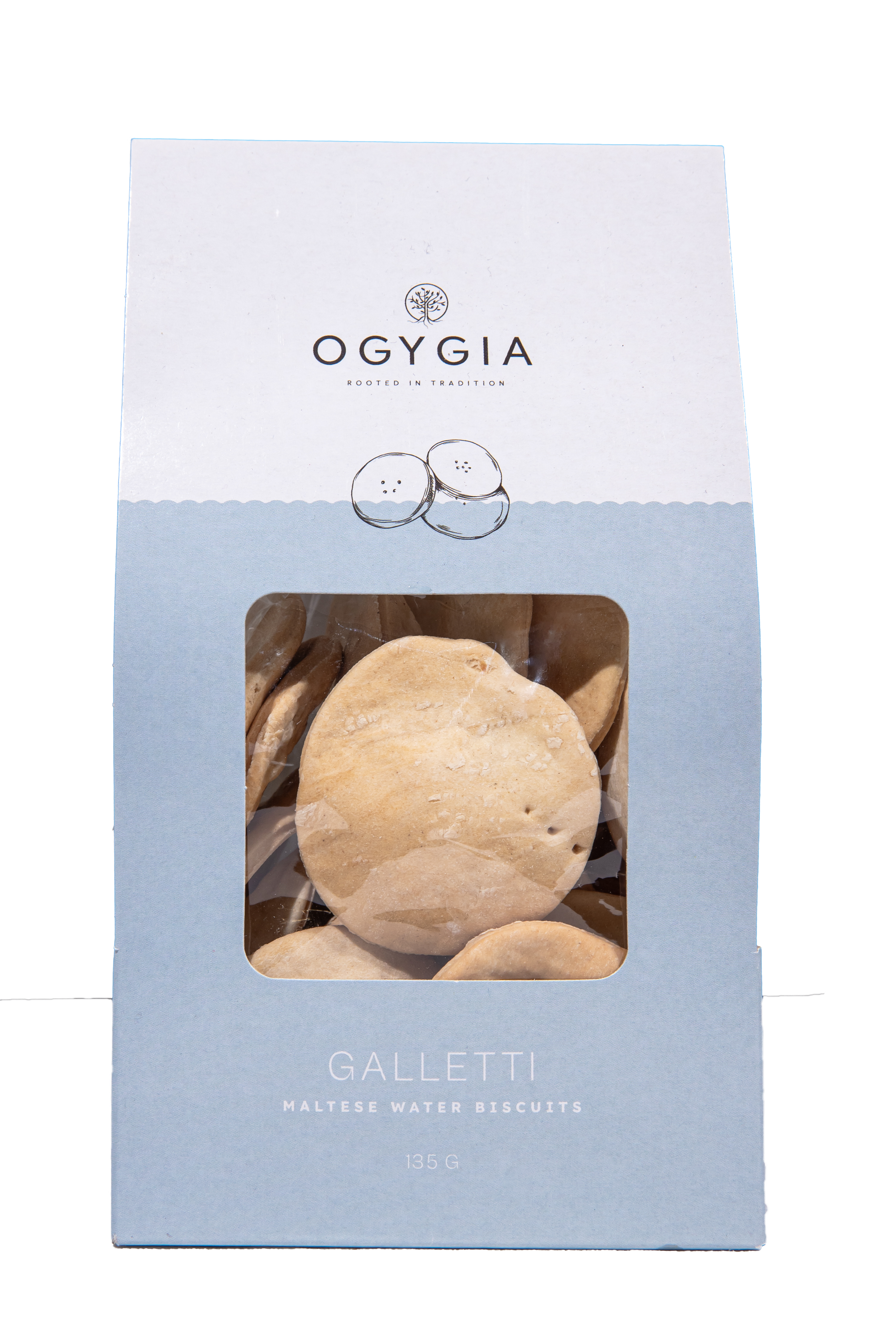 Ogygia Galletti Water Biscuits 135g