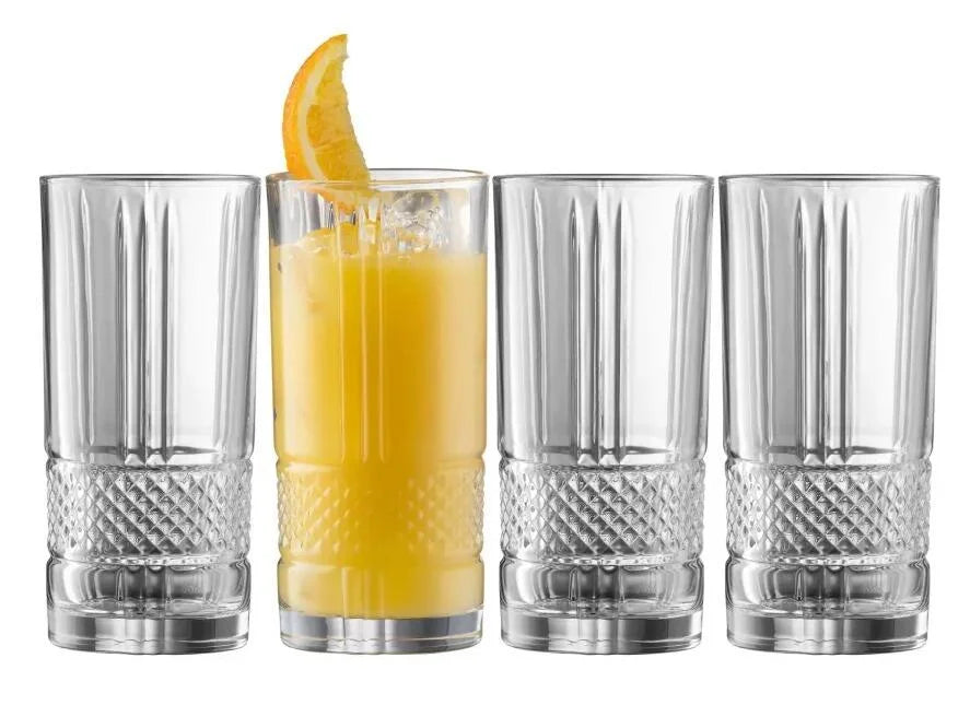 Galway Crystal Eyre Hi Ball Glasses Set of 4
