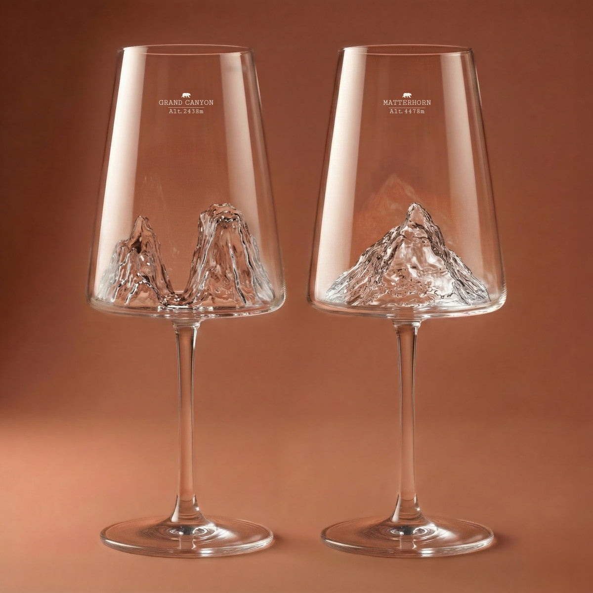 Alaskan Wine Glasses Set of 2 Grand Canyon / Matterhorn