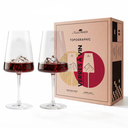 Alaskan Wine Glasses Set of 2 Mont Blanc / Everest